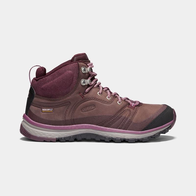 Botas De Montaña Keen Terradora Cuero Waterproof Mid Para Mujer Morados - Botas Keen Mexico (735419-